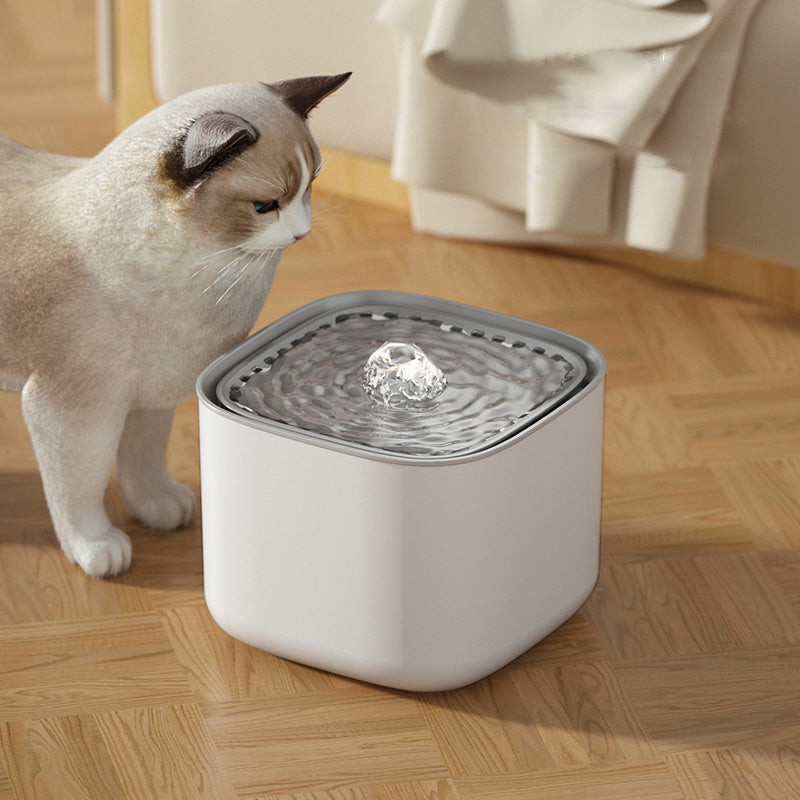 USB Electric Mute 3L Auto-Recirculating Cat Water Fountain with Auto Recirculation