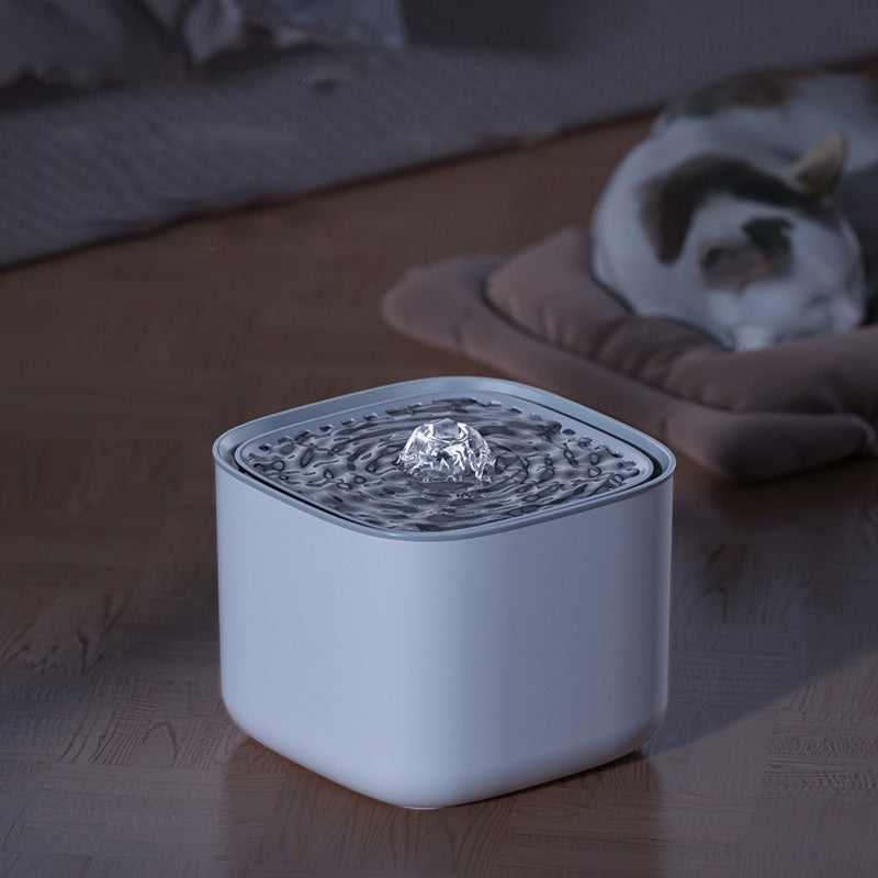 USB Electric Mute 3L Auto-Recirculating Cat Water Fountain with Auto Recirculation