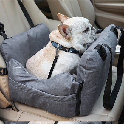 Dog Car Seat with Safety Belt Pet Booster Nest Cushion