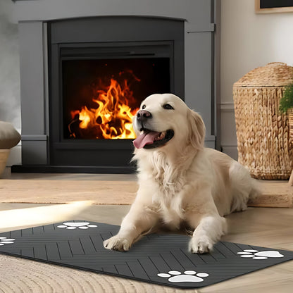 Pet Feeding Mat Waterproof Quick Dry Placemat for Food and Water Bowls