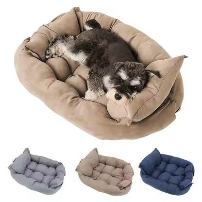 3 In 1 Dogs Cat Sleeping Bed Winter Warm Pet Kennel Cushion