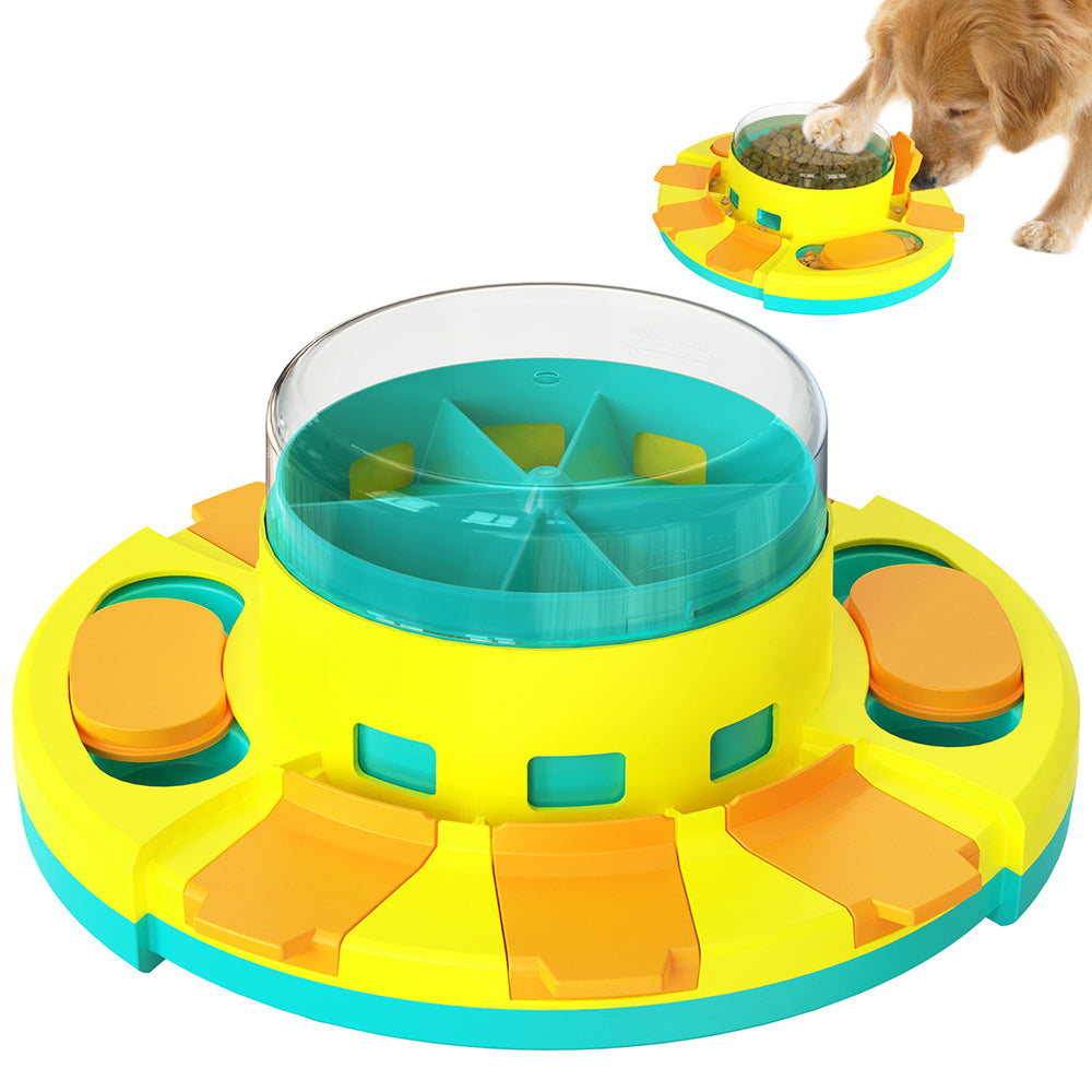 Dog Puzzle Toys Treat Popper Slow Feeder Interactive Food Dispenser