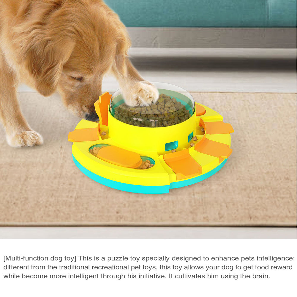 Dog Puzzle Toys Treat Popper Slow Feeder Interactive Food Dispenser