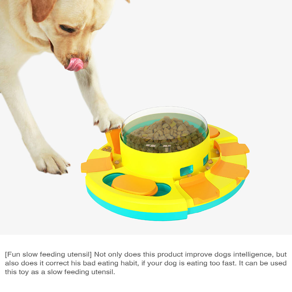 Dog Puzzle Toys Treat Popper Slow Feeder Interactive Food Dispenser